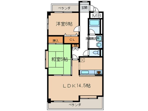 ファインパレス東郷の物件間取画像